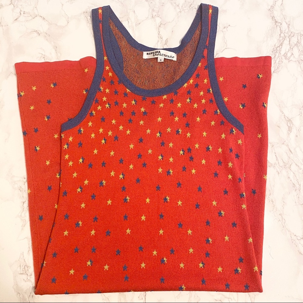 Replica Los Angeles Star Print Knit Dress Size S - Picture 3 of 8